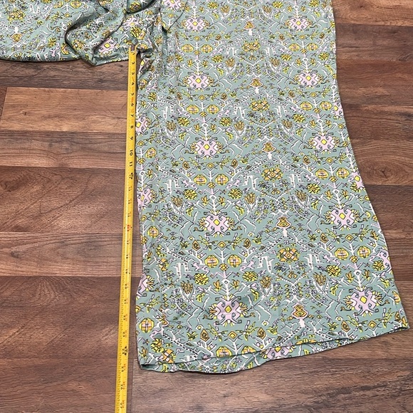 NEW ♥️ Anthropologie Maeve Green Floral Pants - Picture 12 of 15